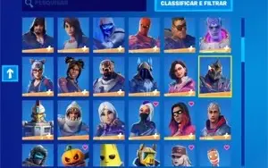 Conta de fortnite com + de 200 skins +50 picaretas +100 emot