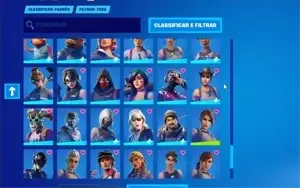 Conta de fortnite com + de 200 skins +50 picaretas +100 emot