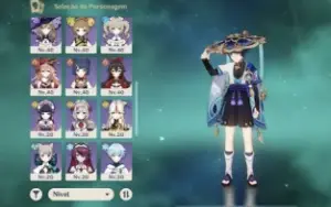 Ar50. Andarilho + bis/ Lyney, Yelan + 2bis/ faruzan c6
