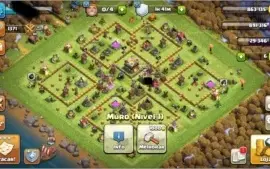 Clesh of clans cv 11 não tá nada full