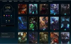Conta league of Legends 170 Skins