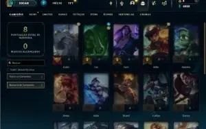 Diamante 2 com 25 Champs e 1 Skins
