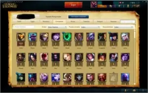Conta Lol, Platina I, com 60 Champs e mais skins.