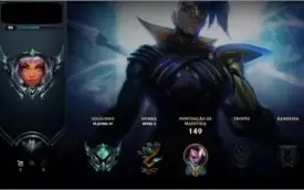 Conta LOL: Platina IV, level 82, 38 campeões, 14 skins.