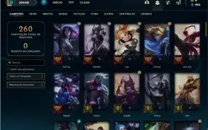 Conta ouro 1 com 84 Champs e 30 Skins