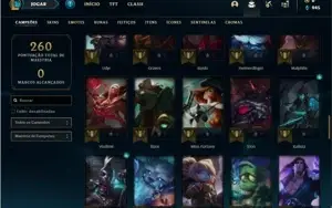Conta ouro 1 com 84 Champs e 30 Skins