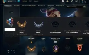 Conta ouro 1 com 84 Champs e 30 Skins