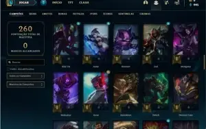Conta ouro 1 com 84 Champs e 30 Skins
