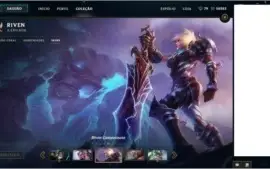Conta de +2000 reais + skin Riven season 2