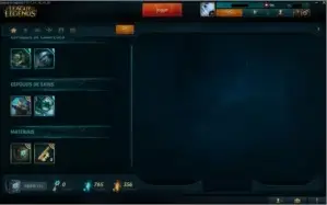 CONTA DE LEAGUE OF LEGENDS 89 Campeões / 59 skins