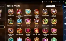 Conta de epic seven com 9 ML+ 20 k de skystones+ 966 folhas