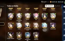 Conta de epic seven com 9 ML+ 20 k de skystones+ 966 folhas