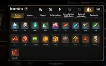 Conta de epic seven com 9 ML+ 20 k de skystones+ 966 folhas