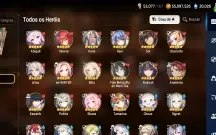 Conta de epic seven com 9 ML+ 20 k de skystones+ 966 folhas