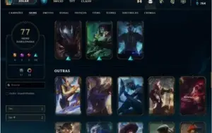 Conta Platina 4 com 77 skins +4 Prestigios