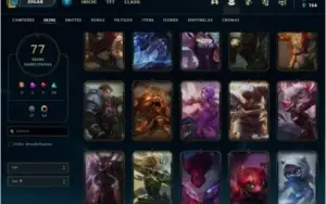 Conta Platina 4 com 77 skins +4 Prestigios