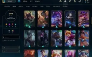 Conta Platina 4 com 77 skins +4 Prestigios