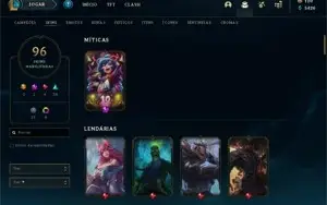 Conta diamante 2 +120 champs e 96 skins