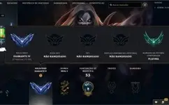 Conta smurf lol D4 MMR boost ganhando 24pdl+