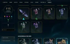 Conta de LoL + Valorant muitas skins