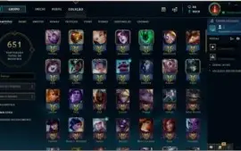 vendo conta de league of legends muito boa