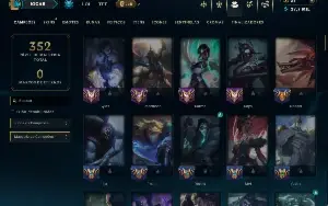 Bronze 2 com 120 Champs e 35 Skins ( Mais de 250 Jogos )