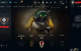 Conta League of Legends Full Acesso 4URS Rammus Rei e outras