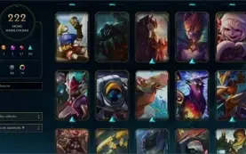 Conta League of Legends Diamante - 222 skin e 74 chromas