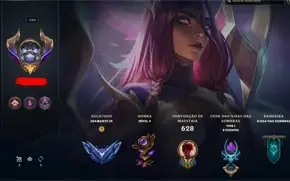 Conta League of Legends Diamante - 222 skin e 74 chromas