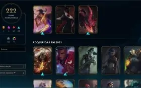 Conta League of Legends Diamante - 222 skin e 74 chromas