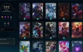 Conta League of Legends Diamante - 222 skin e 74 chromas