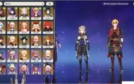 Conta de Genshin EndGame AR 58 Muitos 5 estrelas