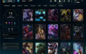 Conta Unranked com 150 Champs e 74 Skins ( JG / TOP / MID )