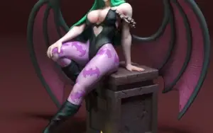 Morrigan - Torrida Minis 3D - Arquivo .Stl Para Impressão 3D