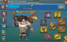 Conta Lords Mobile 230M, T4, 300D de Acc, Pacto 4, 270k Gem