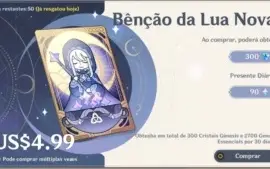 Conta com Diluc e Mona C1, Banner Garantido + Benção 50 dias