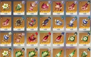 Conta ar55 Xiao, Venti, Diluc, Zhongli, etc