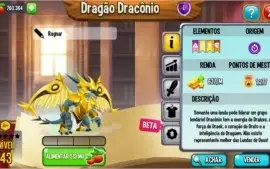 Conta DragonCity Level 61, 10 ilhas de barbada