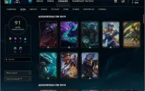 Nvl. 174 - Platina 3/Falta 1 Champ/91 Skins