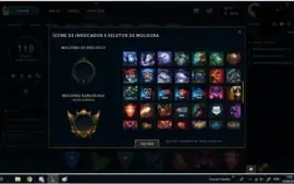 Conta 108 skins ouro II +100 champs