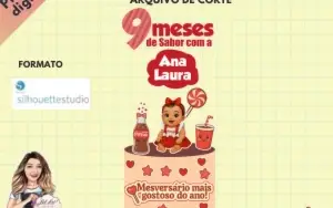 Arquivo De Corte - Topo De Bolo - Coca Cola