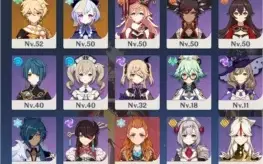 Conta Genshin r38 4 personagem 5 star