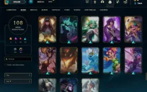 Ferro 2 com 115 Champs e 108 Skins ( MAIN SUP / ADC )