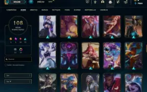 Ferro 2 com 115 Champs e 108 Skins ( MAIN SUP / ADC )