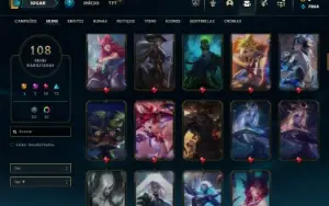 Ferro 2 com 115 Champs e 108 Skins ( MAIN SUP / ADC )