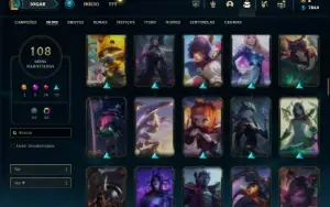 Ferro 2 com 115 Champs e 108 Skins ( MAIN SUP / ADC )