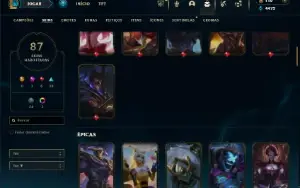 Prata 1 com 150 Champs e 87 Skins