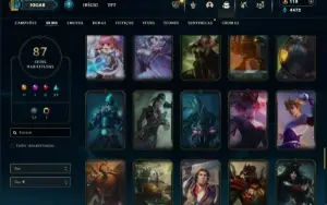 Prata 1 com 150 Champs e 87 Skins