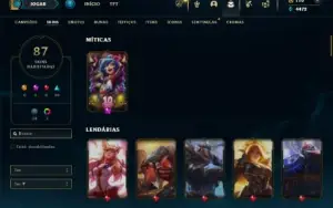 Prata 1 com 150 Champs e 87 Skins