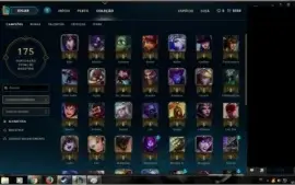 Conta UNRANKED League of Legends com 51 champs 2 rune pages.
